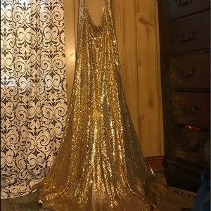 Alyce Paris Gold Prom Dress